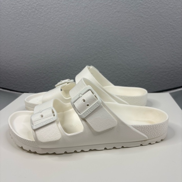 Birkenstock Shoes - Birkenstock Arizona Essentials White Sandal Women’s 6